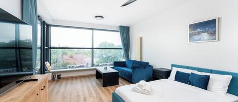 Iron/ironing board, WiFi, bed sheets