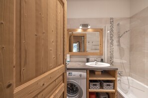 Shower, hair dryer
