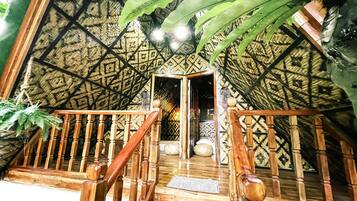 Standard-Ferienhütte, 2 Schlafzimmer, Bergblick | 2 Schlafzimmer, Bettwäsche