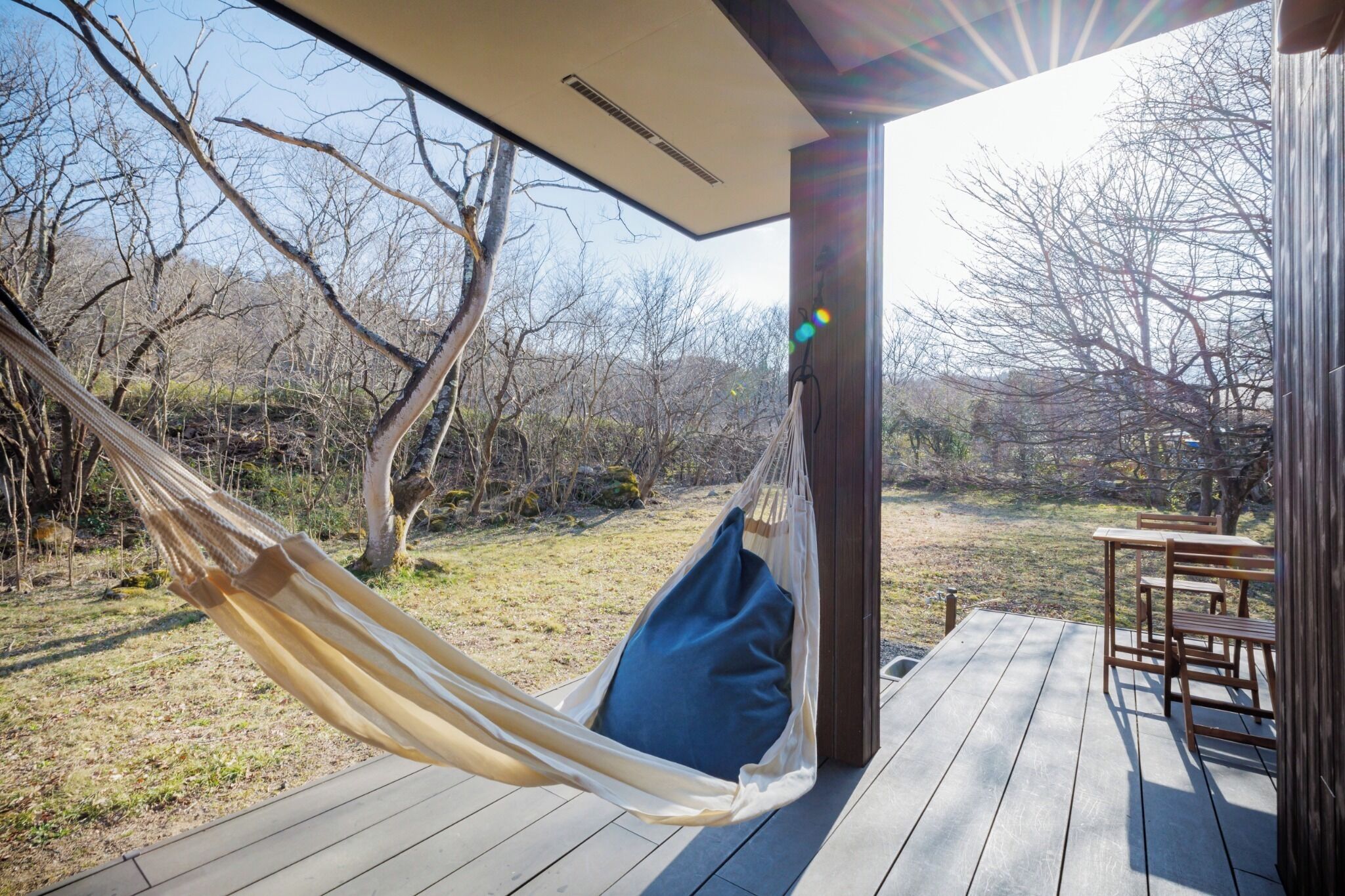 屋外ダイニングエリア