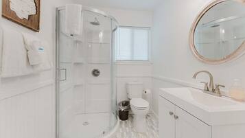 Shower, hair dryer
