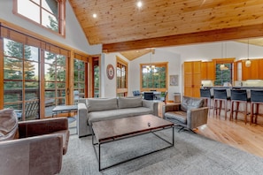 TV, fireplace, offices
