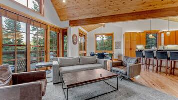 Fernseher, Kamin, Arbeitsbereiche