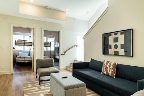 4BDR Suite w/ Rooftop | Living area | Smart TV, Netflix, Hulu, streaming services