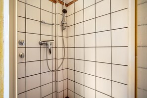 Ducha, secador de pelo, toallas