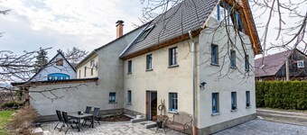 Ferienwohnung Landlust mit privater Terrasse, Gemeinschaftsgarten und WLAN