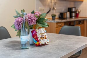 Dining - Apartment 'Haus Hügel - Wohnung 4' with Balcony and Wi-Fi (Binz)