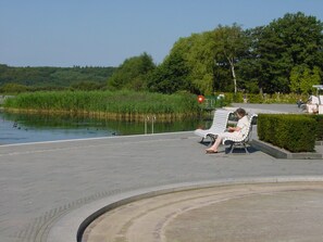 Terrace/patio - Apartment 'Haus Frohsinn - Wohnung 7' with Private Terrace and Wi-Fi (Binz)
