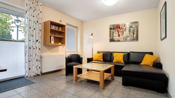 TV, DVD player, stereo