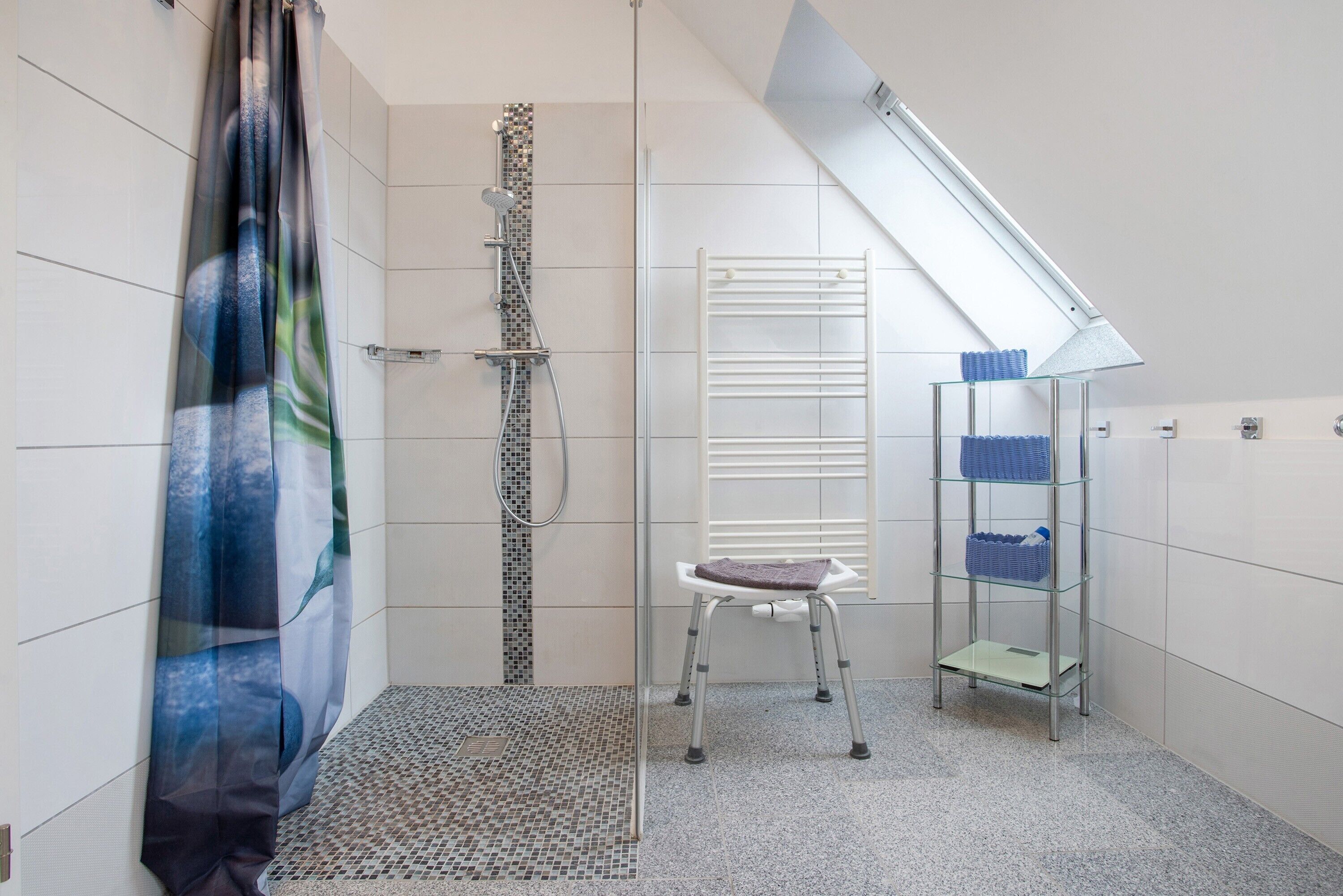 Shower, hair dryer