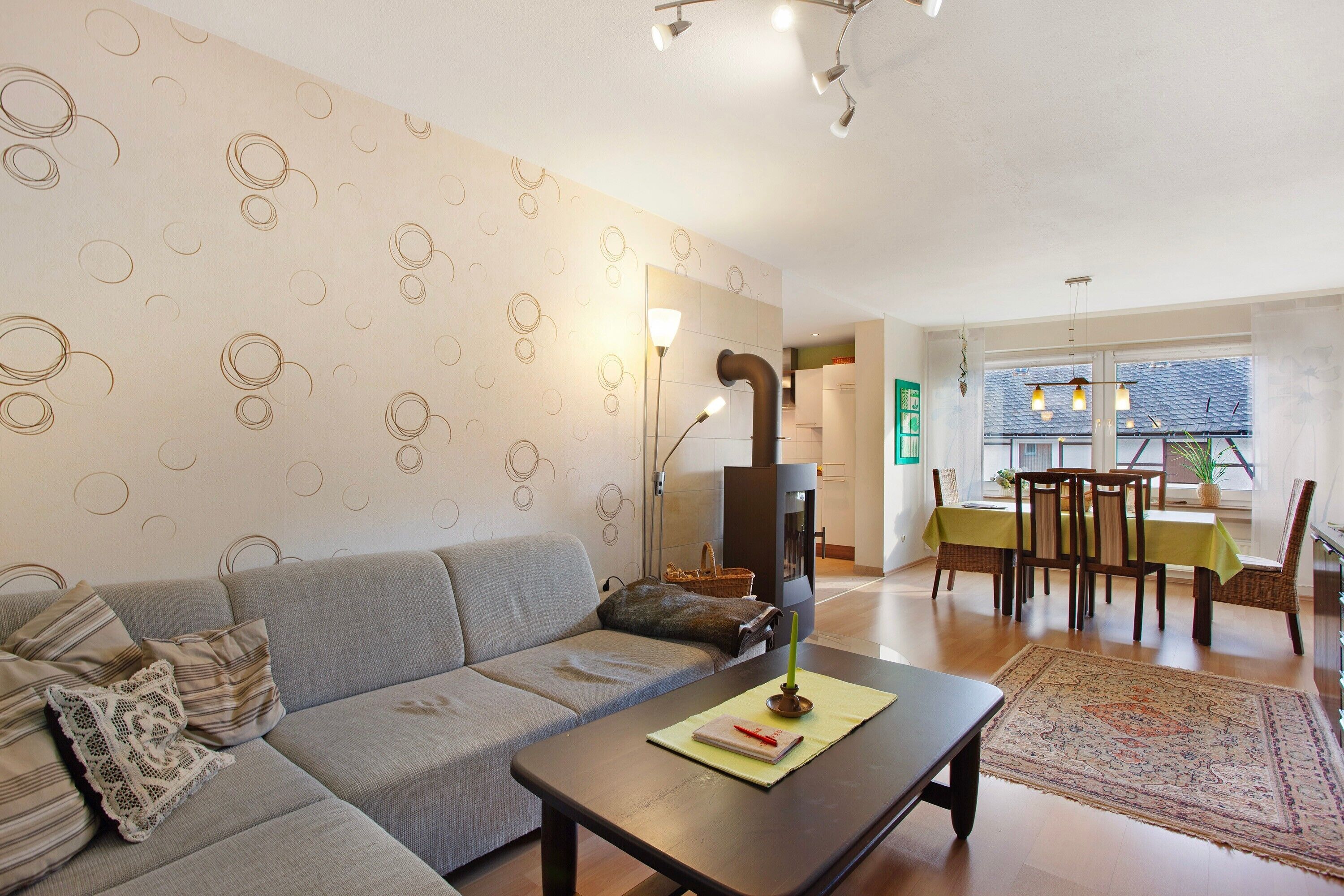 TV, fireplace, DVD player, ping pong