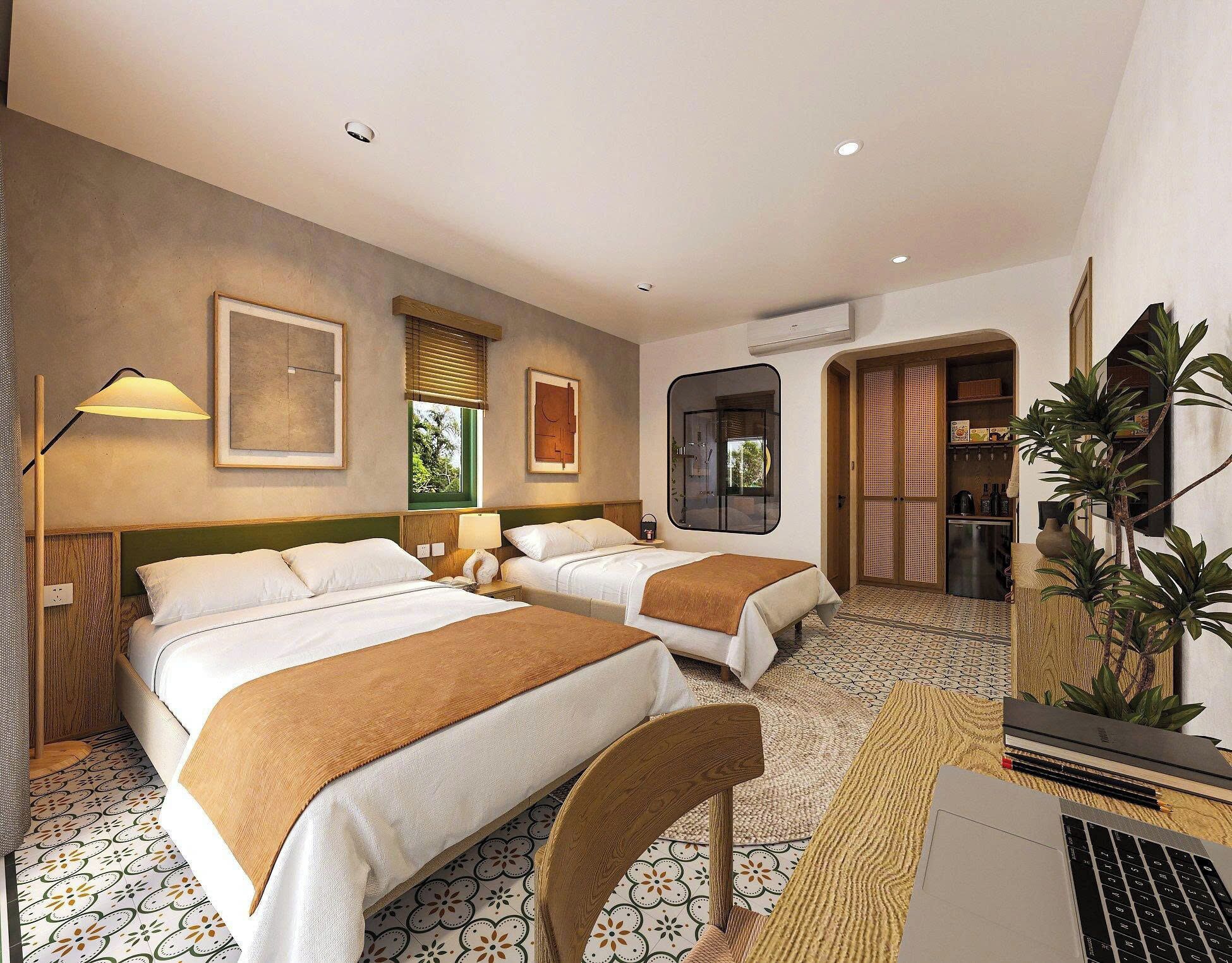 Panoramic Double or Twin Room, Mountain View | Minibar, in-room safe, soundproofing, iron/ironing board