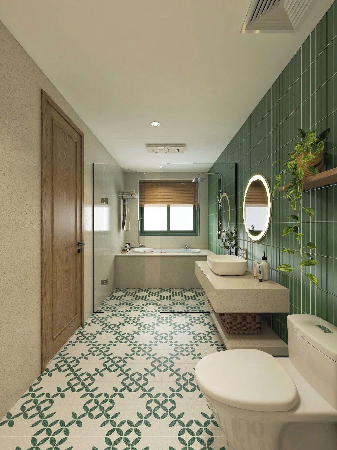 A bathroom with a bathtub, a sink, and a toilet.