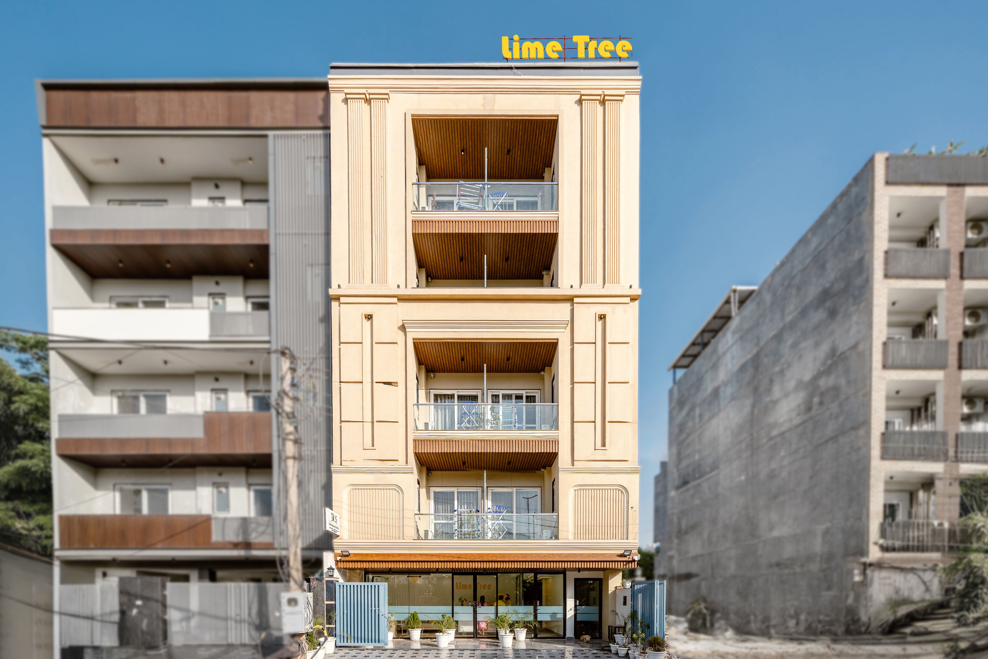 Voorkant van accommodatie