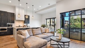 TV, fireplace - Townhome w/Hot Tub | Walk to Ski Lift (Park City)