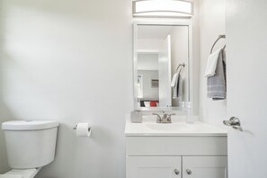 Hair dryer, towels