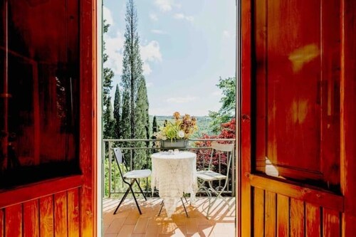 Room with private bathroom + terrace: ~Glicine~ 