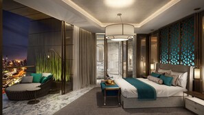 Mandarin, Suite Signature | Caja fuerte, espacio para trabajar con un portátil, cortinas opacas
