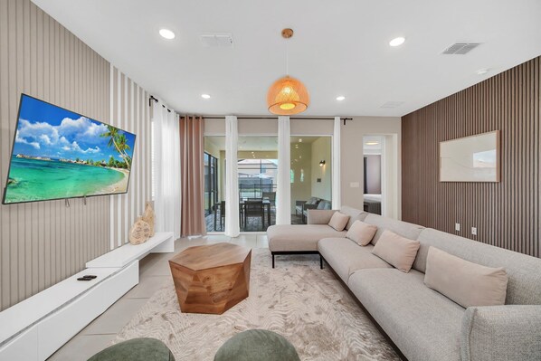 TV, table football, offices - Themed 7 Bed Pool Home with Game Room-8919CBD (Kissimmee)