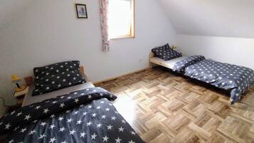 2 makuuhuonetta, ilmainen Wi-Fi, vuodevaatteet