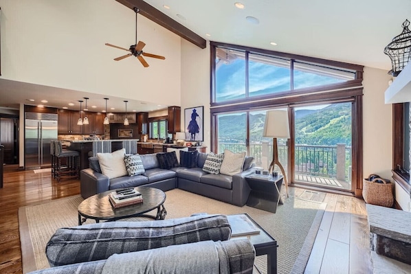 Smart TV, fireplace, offices, computer monitors