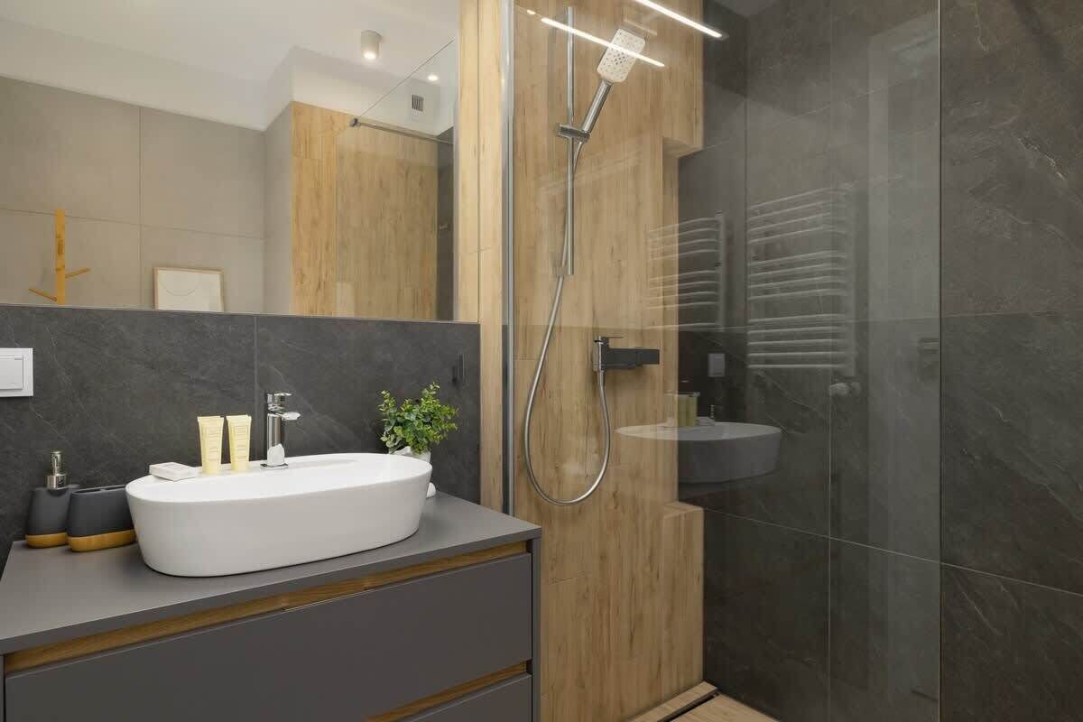 Shower, hair dryer