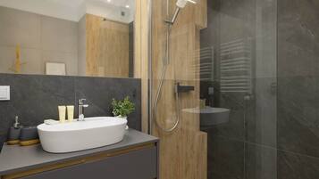 Shower, hair dryer