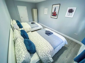 1 bedroom, iron/ironing board, travel crib, WiFi