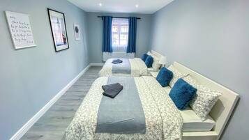 1 bedroom, iron/ironing board, travel crib, WiFi