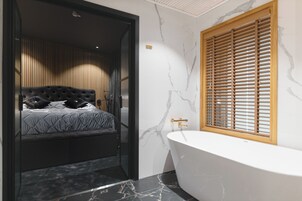 奢华顶层房, 阳台, 城市景观 | 3 多间卧室、遮光窗帘、隔音、熨斗/熨衣板