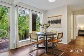 Dining - Comfortable Living in ATX | Private Deck + Office (Austin)