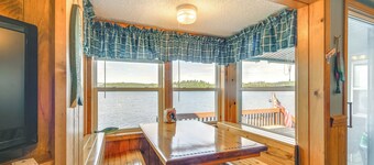 Waterfront Harrisville Home w/ Outdoor Fireplace!