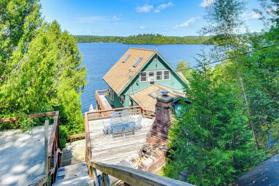 Waterfront Harrisville Home w/ Outdoor Fireplace!