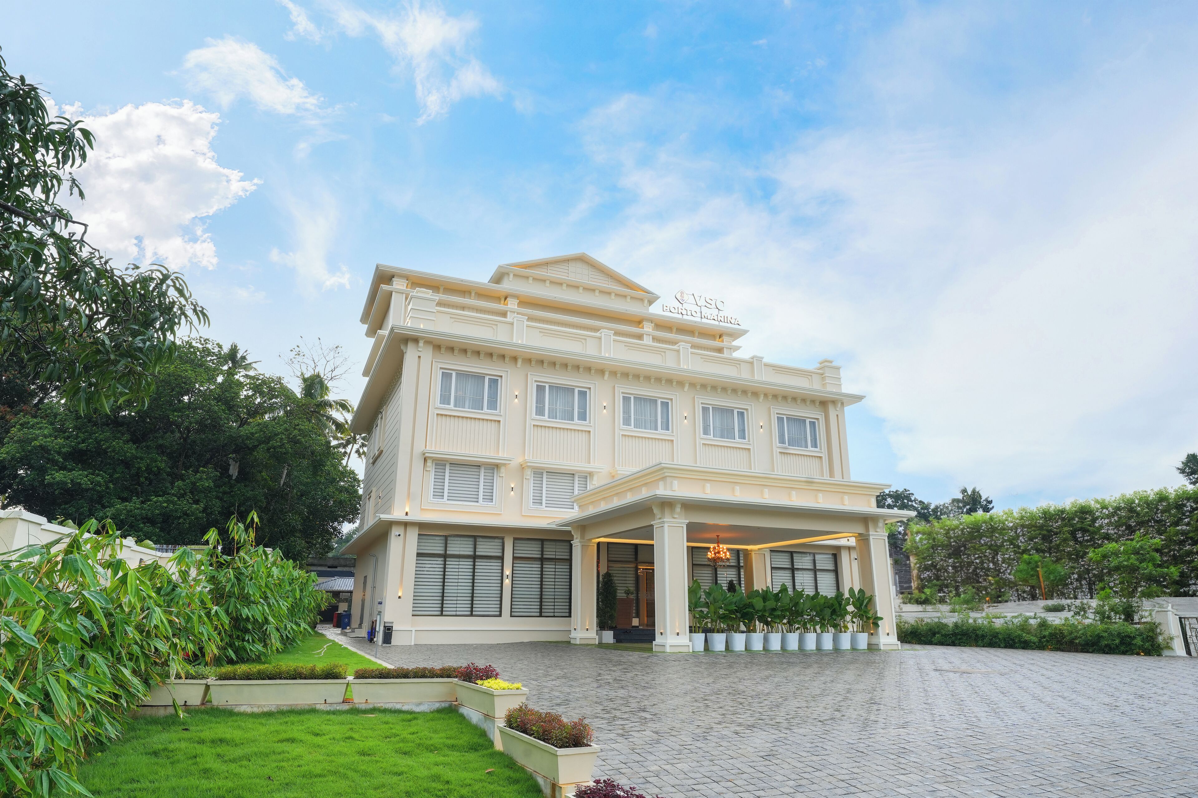 Front of property – evening/night