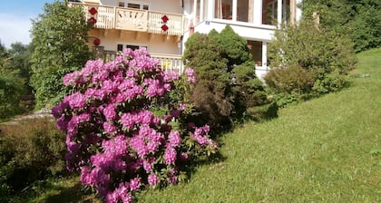 Vacation home in beautiful nature with large garden. Outdoor pool, for families, with pets