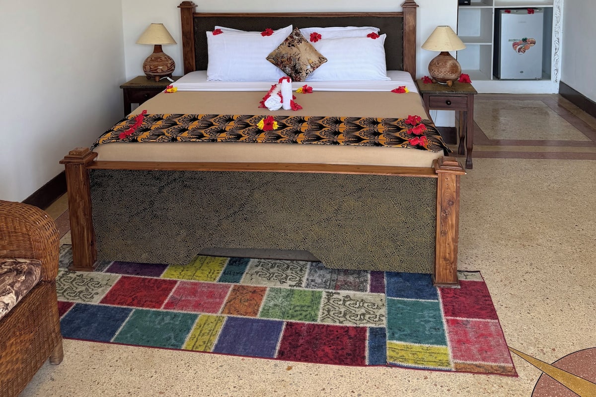 Quarto casal luxo, vista para o mar | 2 quartos, escrivaninha, Wi-Fi de cortesia