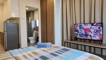 1 間睡房、書桌、熨斗/熨衫板、免費 Wi-Fi