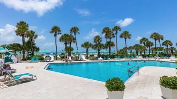 A heated pool