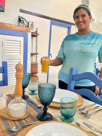 Desayuno completo incluido todos los días . Posada Lagunita by Mediterraneo