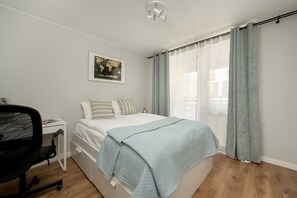 1 غرفة نوم وطراز فريد لكل وحدة ومكتب ومساحة عمل للكمبيوتر المحمول