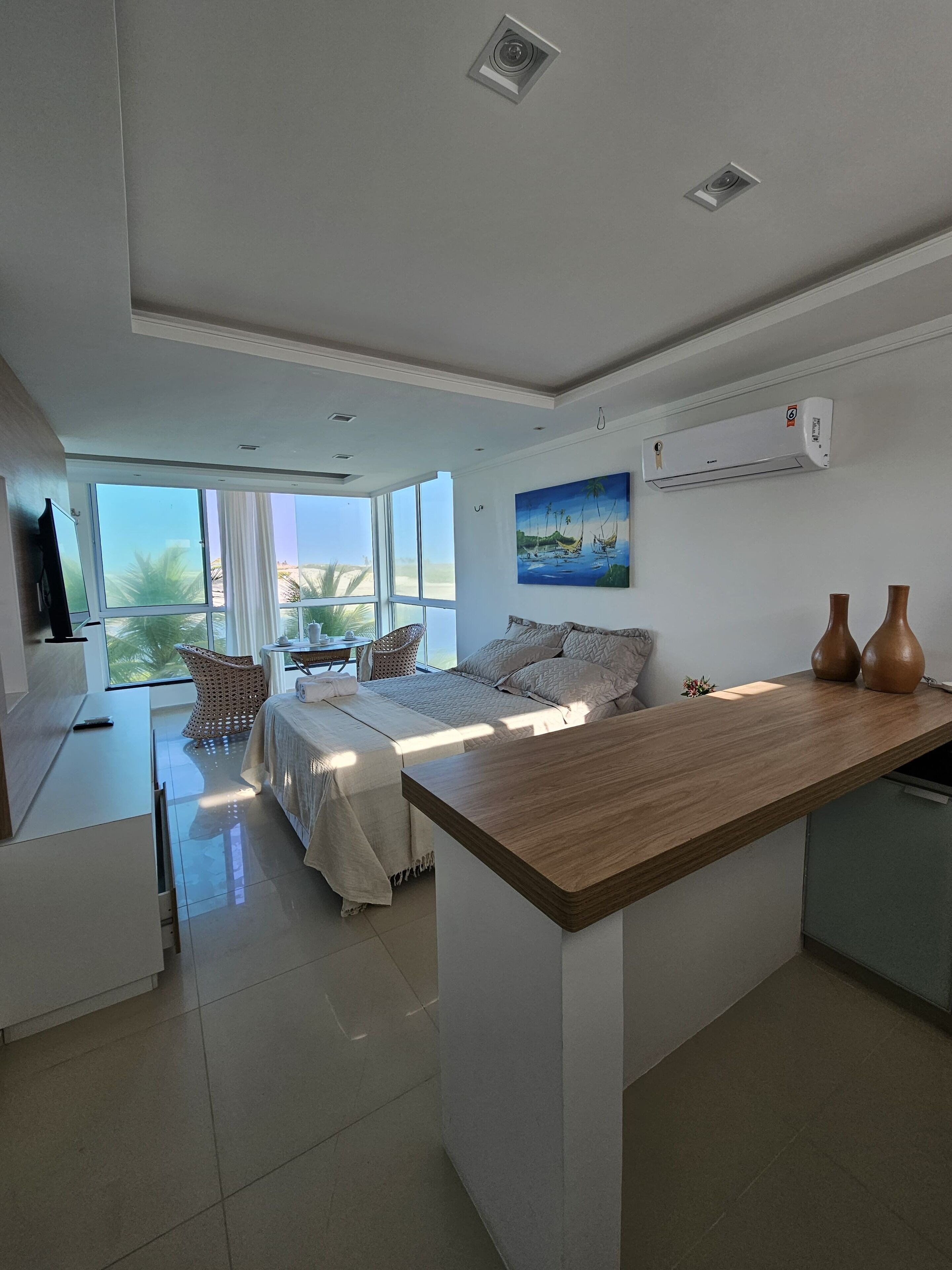 Suíte premium | Wi-Fi de cortesia, roupa de cama