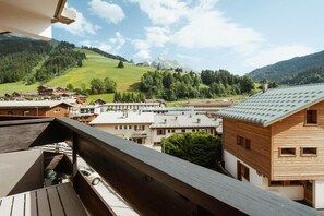 Property grounds - 150m from shops, 1st floor, balcony, fireplace or stove, tv, ski locker, 39m², La Clusaz (La Clusaz)