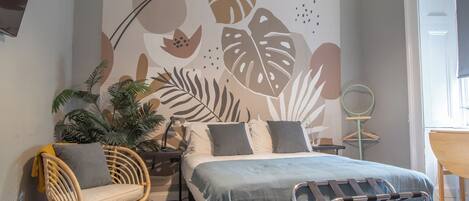 1 多间卧室、熨斗/熨衣板、免费 WiFi、床单