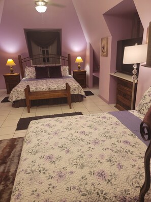 2 bedrooms, iron/ironing board, WiFi, bed sheets