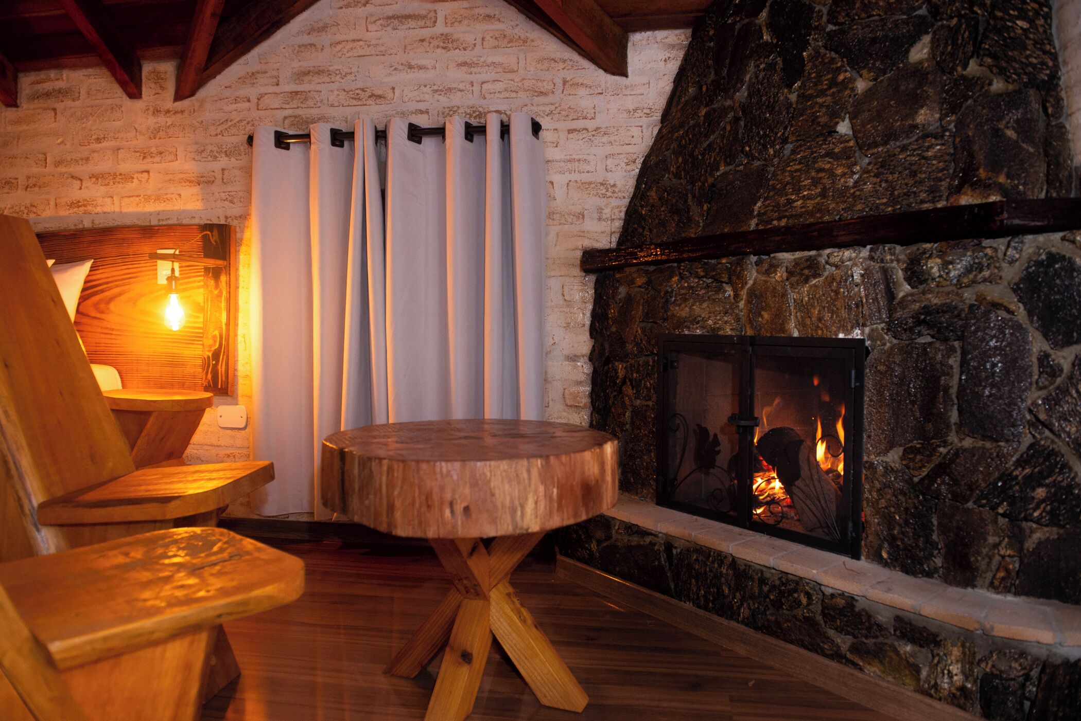 Chalé V com hidromassagem e vista para as montanhas | Aquecimento