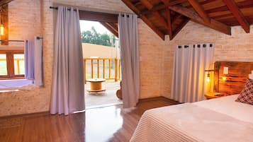 Chalé V com hidromassagem e vista para as montanhas | 1 Schlafzimmer, kostenloses WLAN