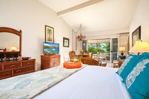 Condo (0 Bedroom) | Laptop workspace, iron/ironing board, bed sheets - Maui Kaanapali Villas MKV-C255 by KBM (Kaanapali)