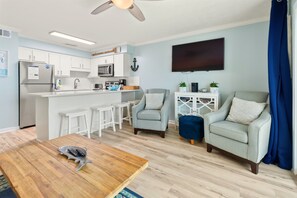 Smart TV, DVD player, books