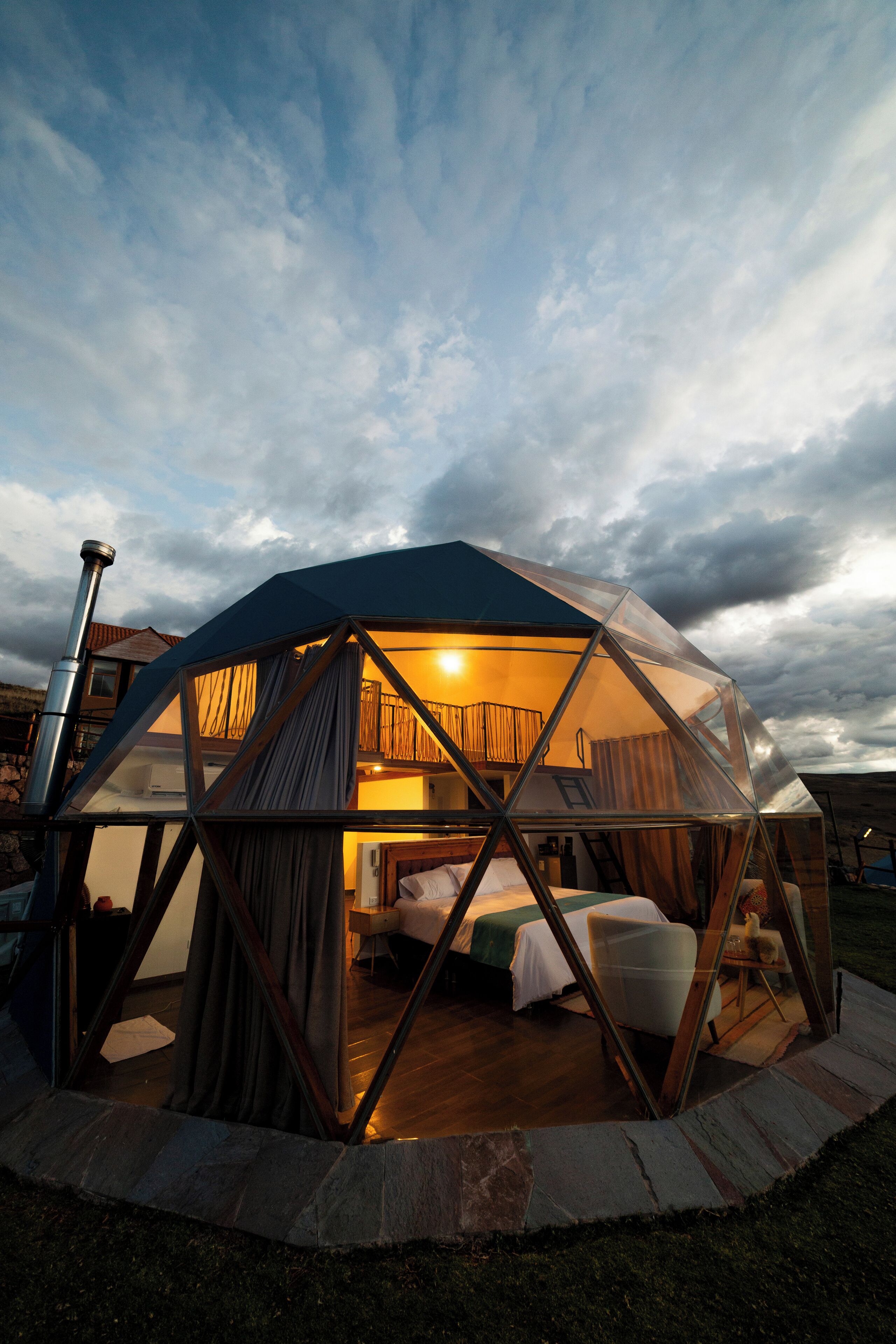 Bungalow Deluxe, bain à remous, vue montagne