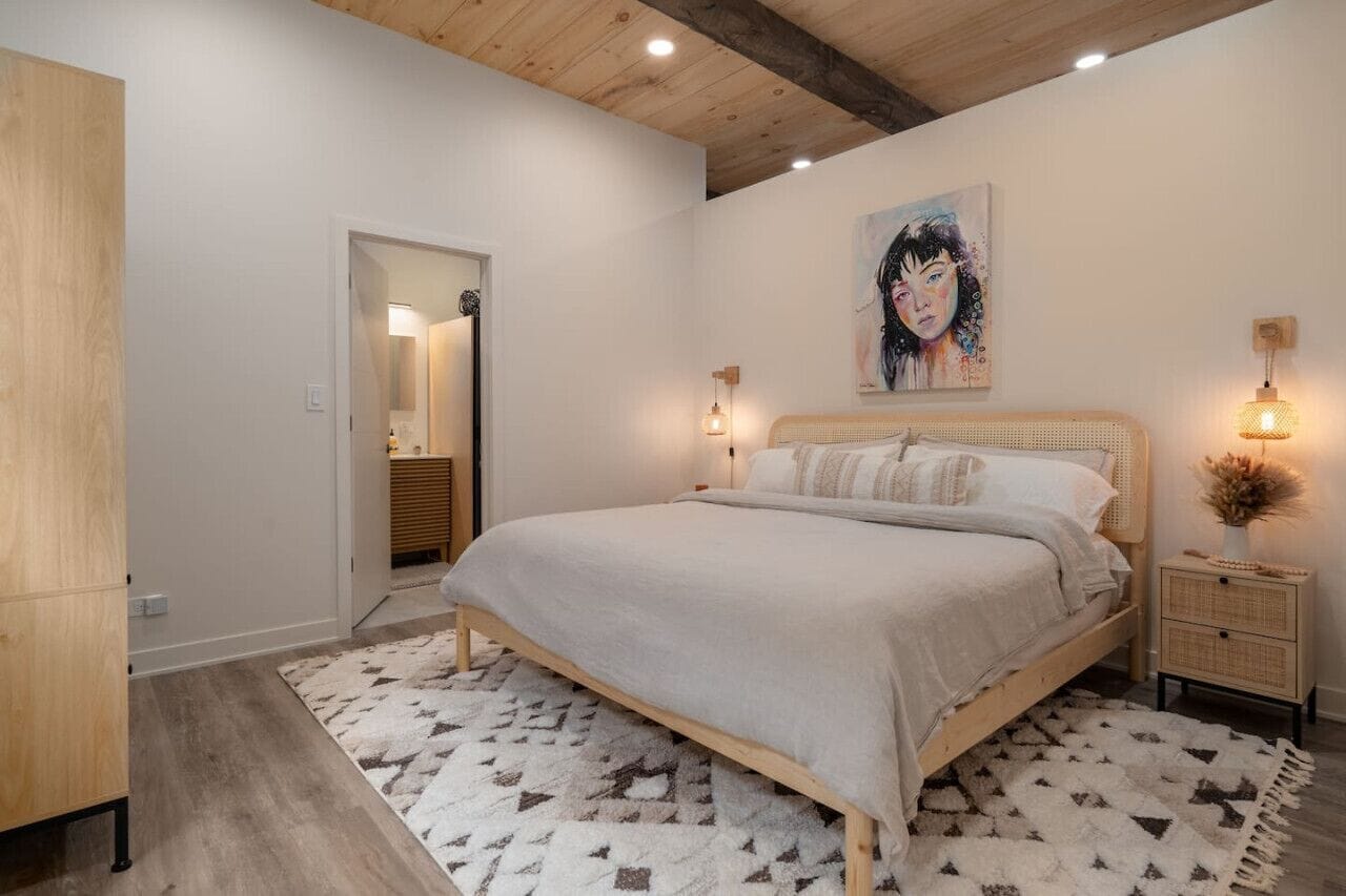 1 habitación, tabla de planchar con plancha, wifi gratis y ropa de cama 